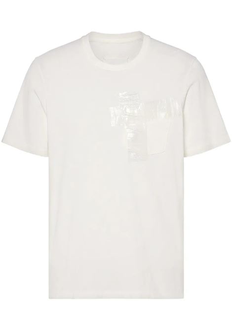 t-shirt taped uomo bianca MAISON MARGIELA | S67GC0048 S24575101